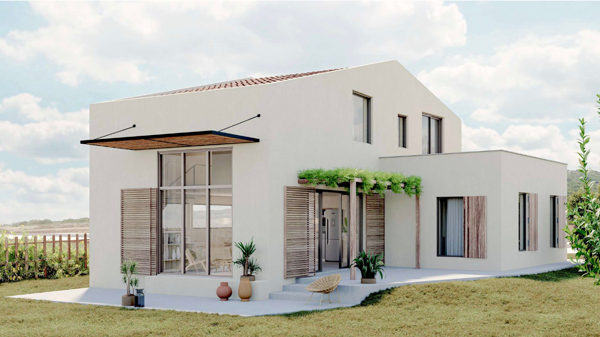 4 bedroom detached ECO luxury villas with pools and communal facilities, near Lagos | LW2125 New development of 24 eco luxe houses in the South West Algarve using the latest tecjniques and highest specifications. Permanent communal living or investment for rental and own use. Near to historic Lagos city, marina and beaches and on the border of the Costa Vicenta Natural Park.