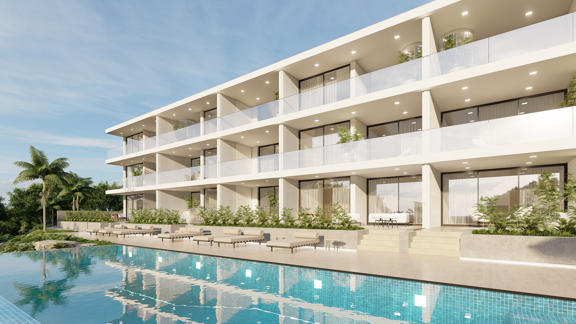 Luxury 1 bedroom, contemporary apartments with 5 Star resort facilities, near Ferragudo | PQH2265 The brand-new development of luxury, off-plan apartments, is situated within an exclusive 5-star resort between Ferragudo and Carvoeiro, in the central/west Algarve. Close to golf, beach and amenities, these elegant apartments are designed to maximise everything that the Algarve has to offer. Ideal for rental investment, holidays or permanent living.